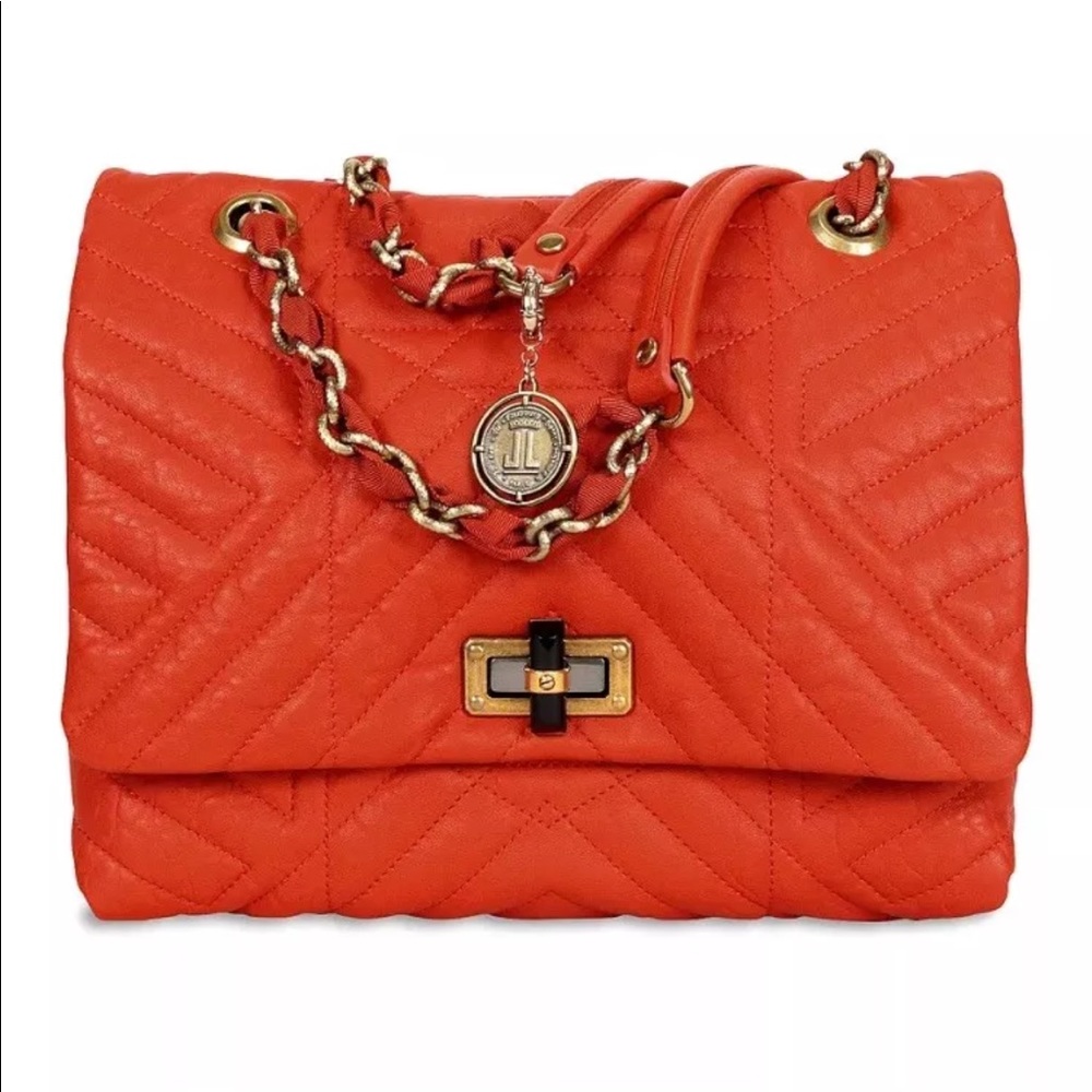 LANVIN Leather Quilted Shoulder Handbag  $2390